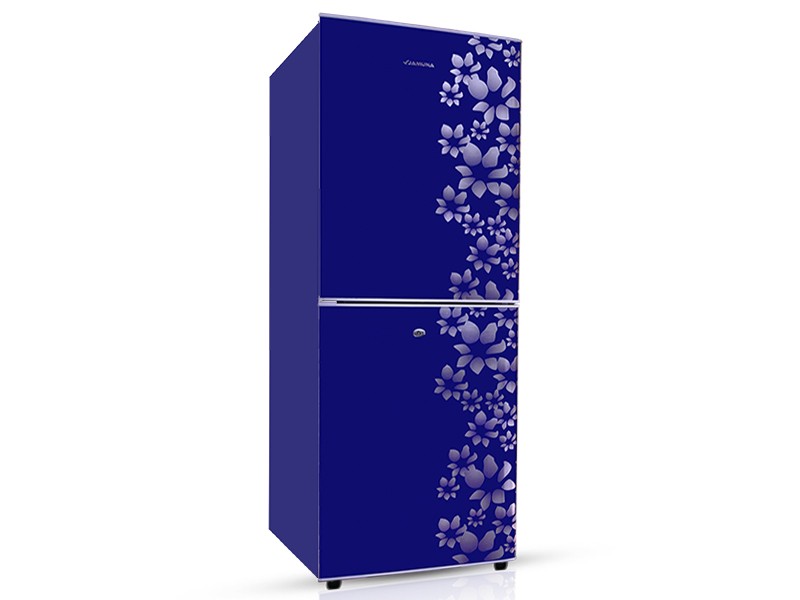 Jamuna 203L Refrigerator JE-203L Glossy Shining Deep Blue Flower