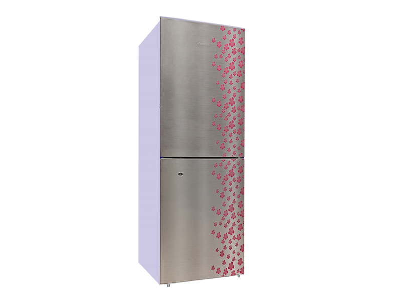 Jamuna 329L Refrigerator JR-UES632900 Glossy Shining Gray Silver Flower