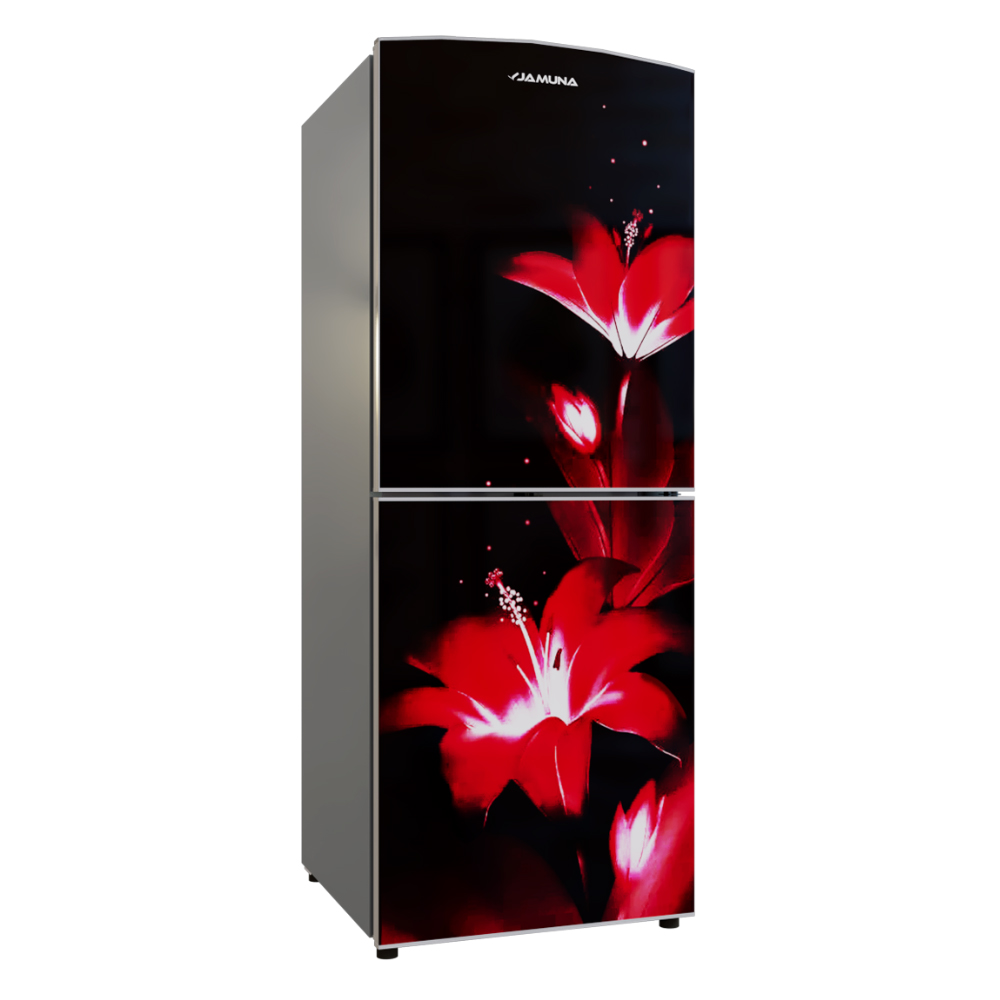 Jamuna 228L Refrigerator JE-XXB-US52B8JF-QD Red Rosa Sinensis