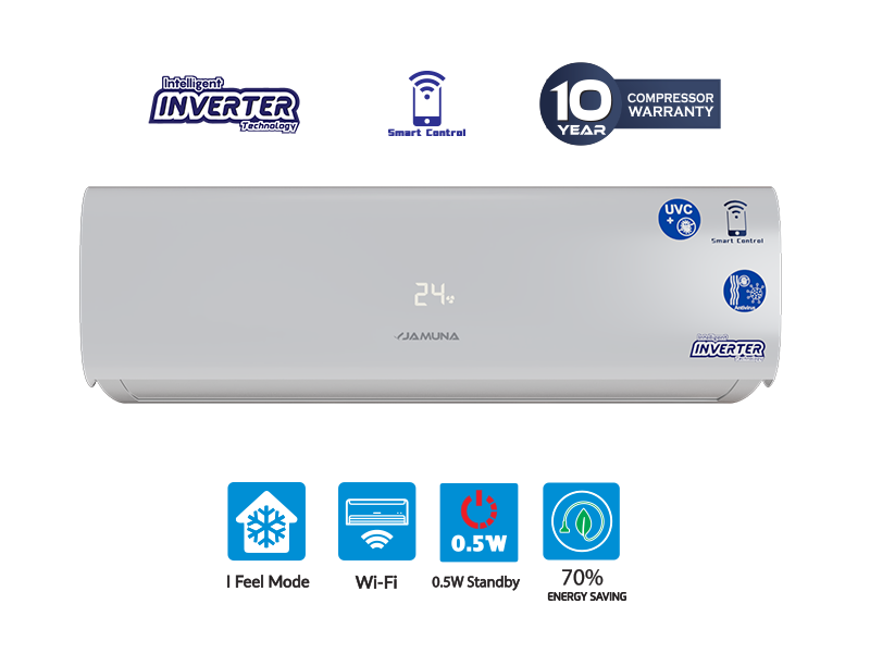 Jamuna Air Conditioner JEDC 18 SMART 1.5 Ton (Inverter, UV Care, Wi-Fi)