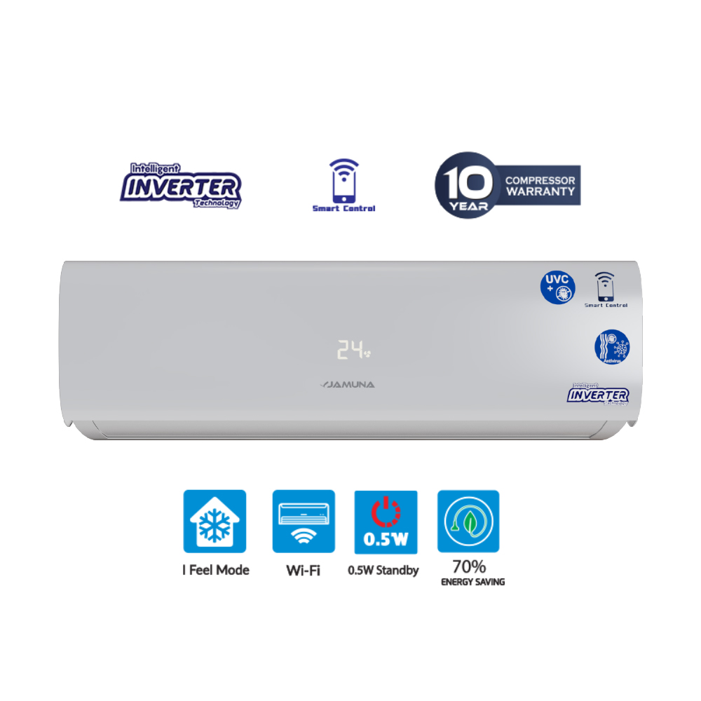 Jamuna Air Conditioner JEDC 18 SMART 1.5 Ton (Inverter, UV Care, Wi-Fi)