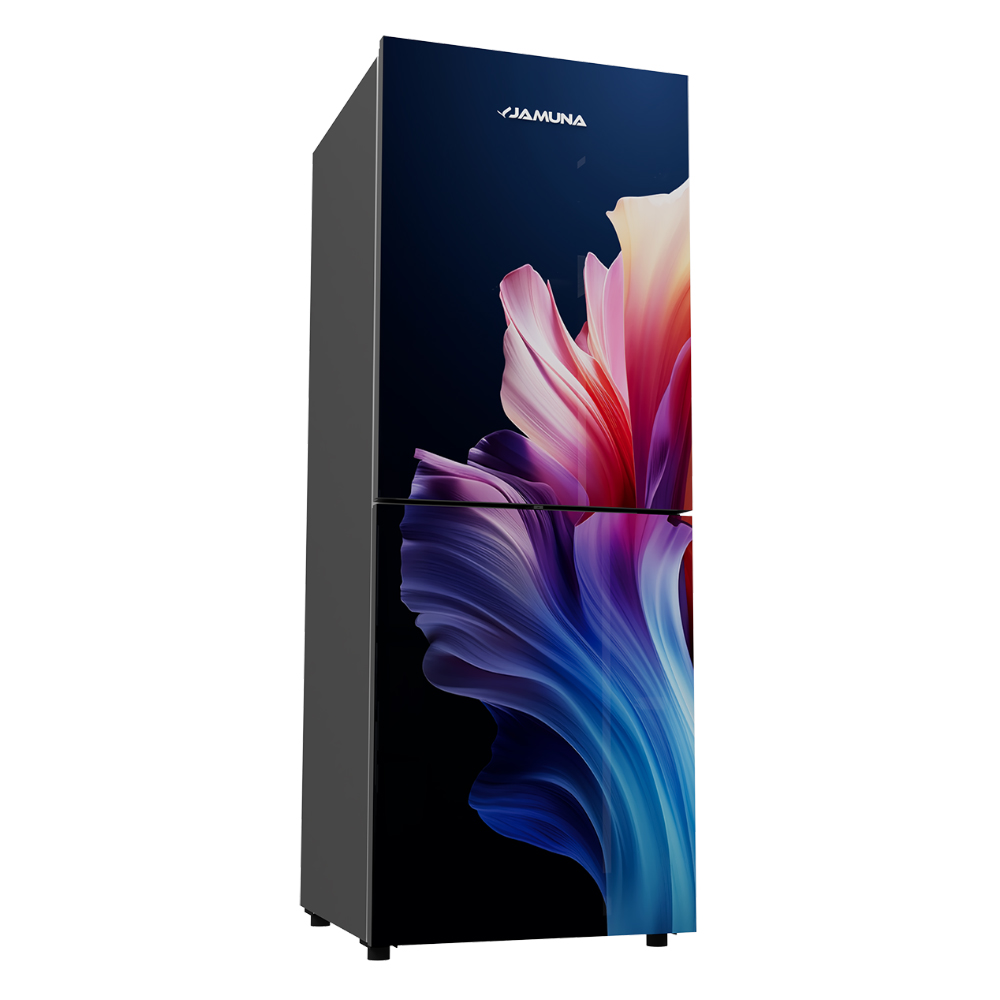 Jamuna 308L Refrigerator JE6-BM3J8QD Blue Hibiscus